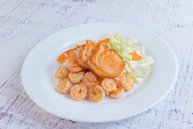 Salmon & Shrimp Teriyaki