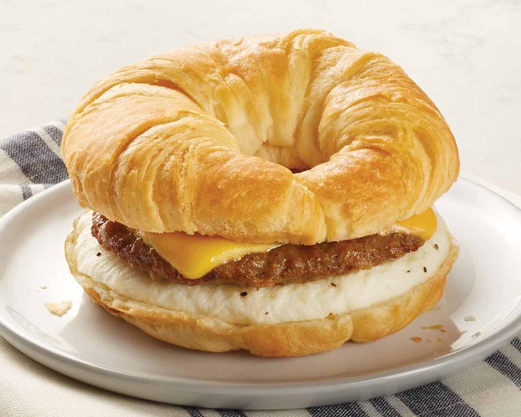 Sausage Egg and Cheese Croissant