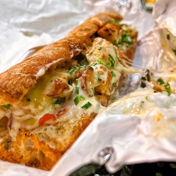 Garlic Chicken Baked Baguette