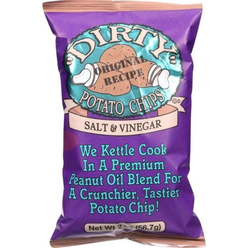 Dirty Chips Potato Chips Salt and Vinegar  2 Oz