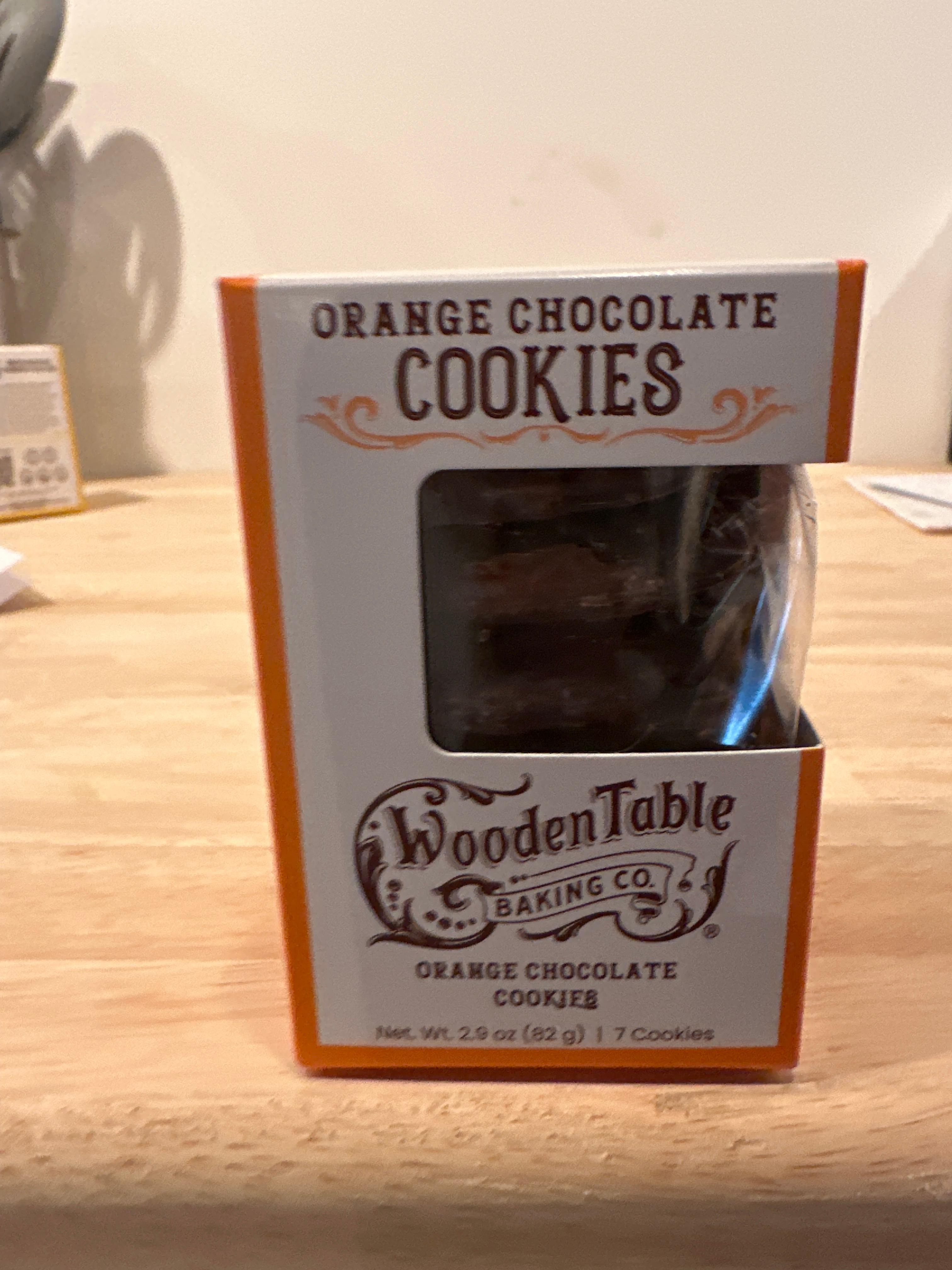 Orange chocolate cookies