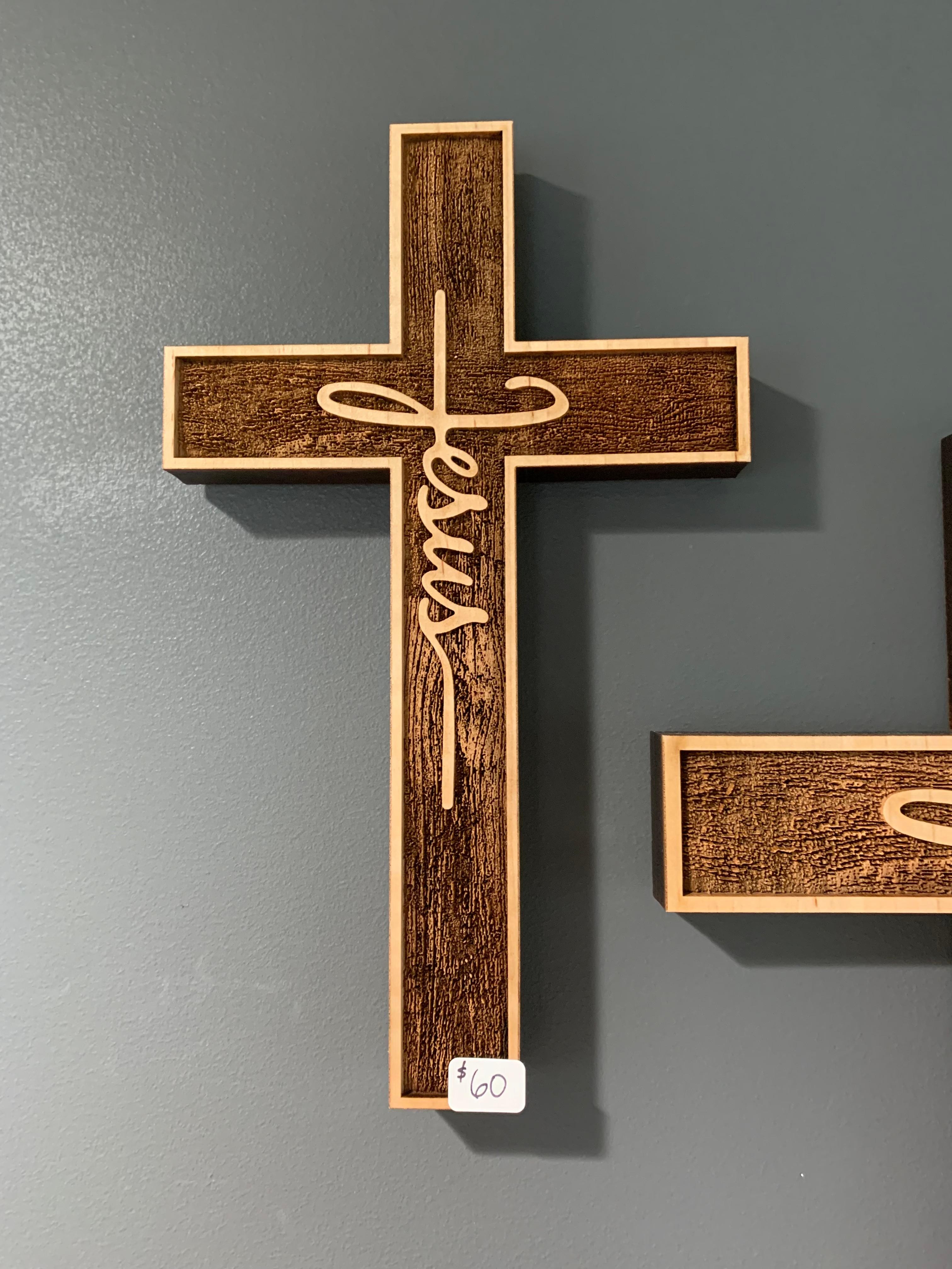 JPS Jesus Cross S (Wood)