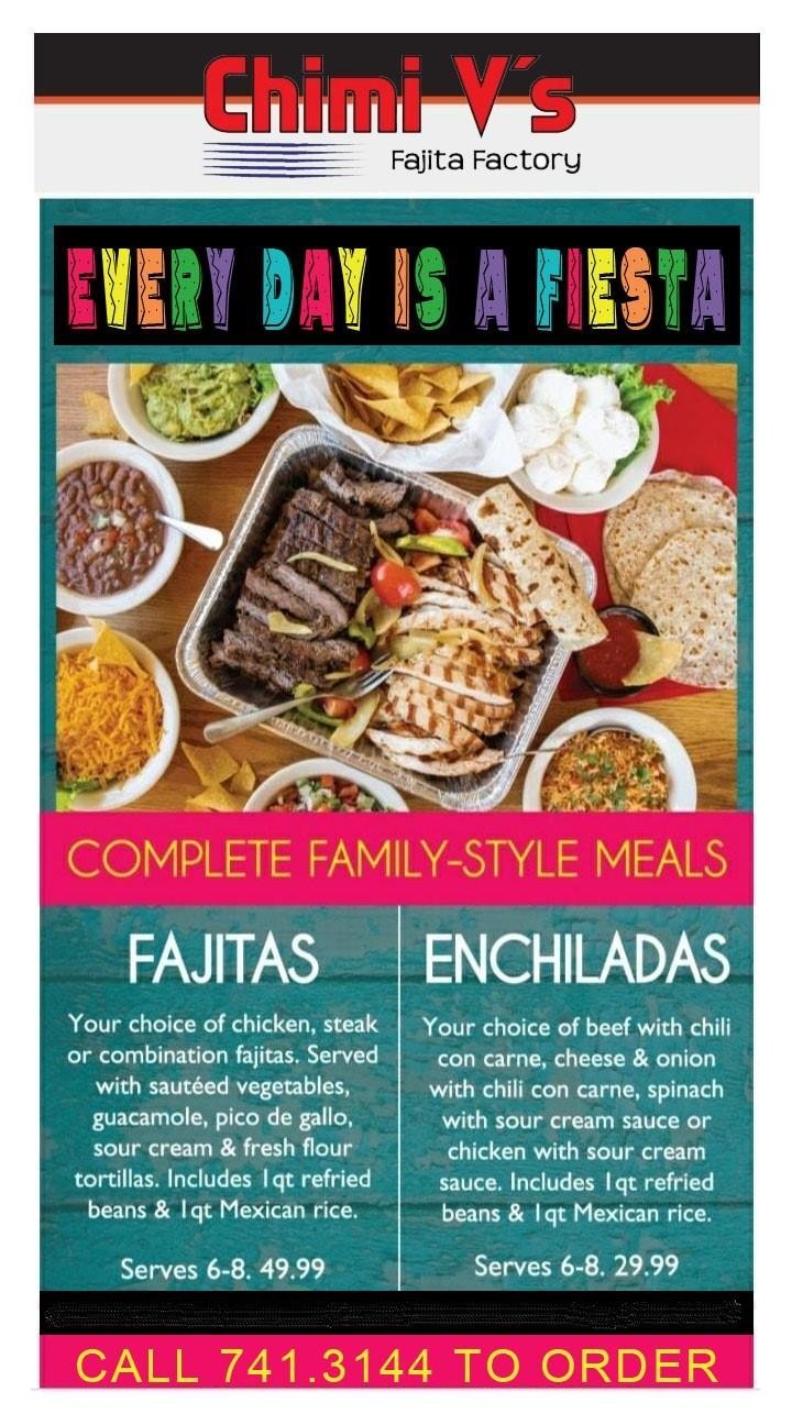 Fajita Family Style Meal -- Serves 6-8 people