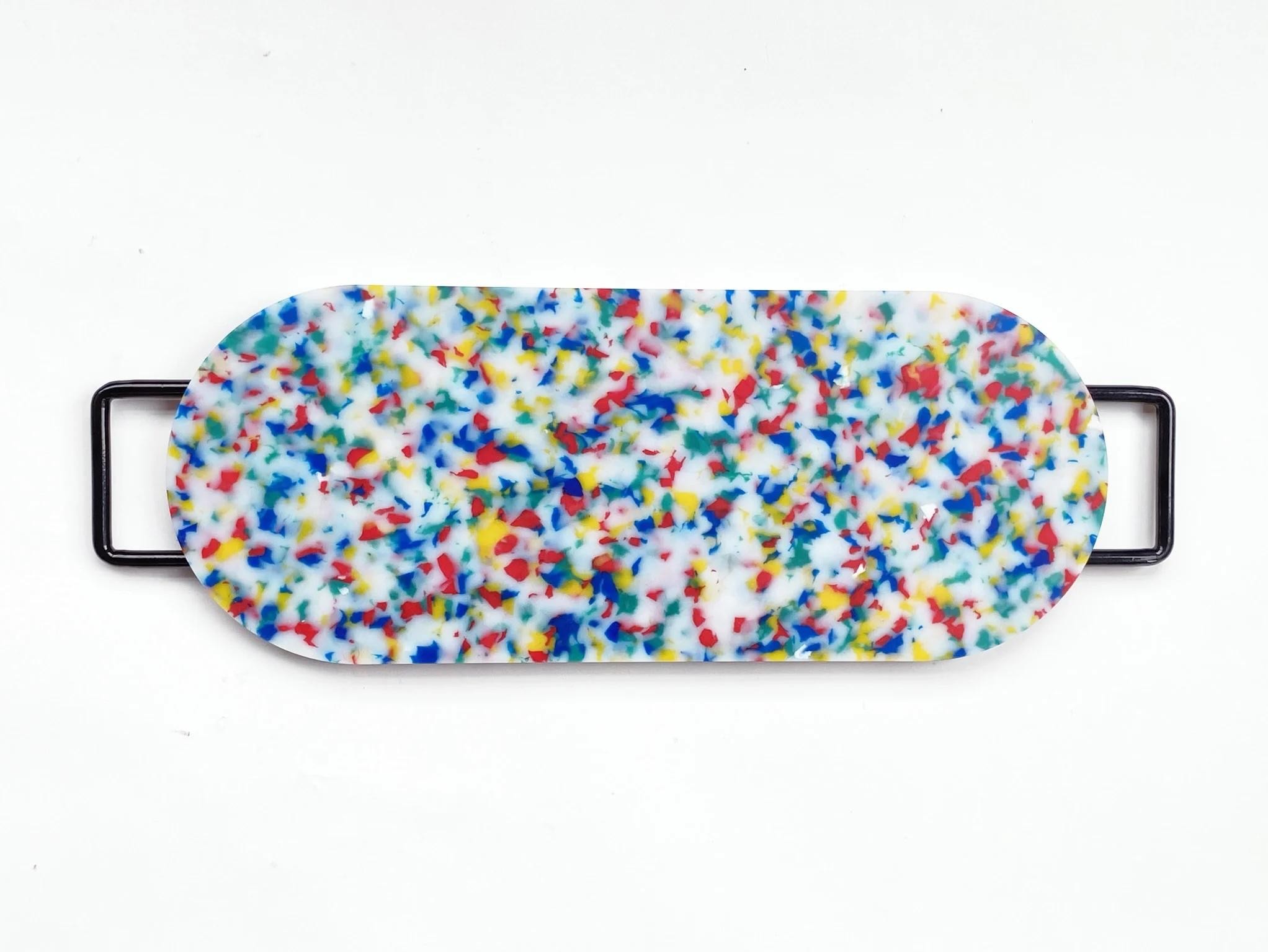 FRE Oval cutting board- multi confetti