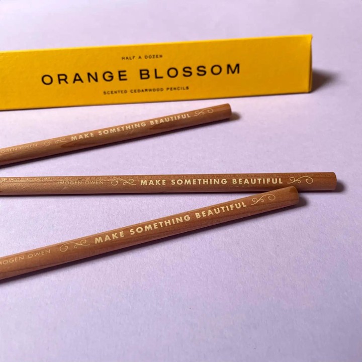 IMO Orange blossom scented pencils