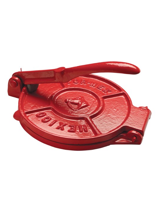 VER Red cast iron tortilla press