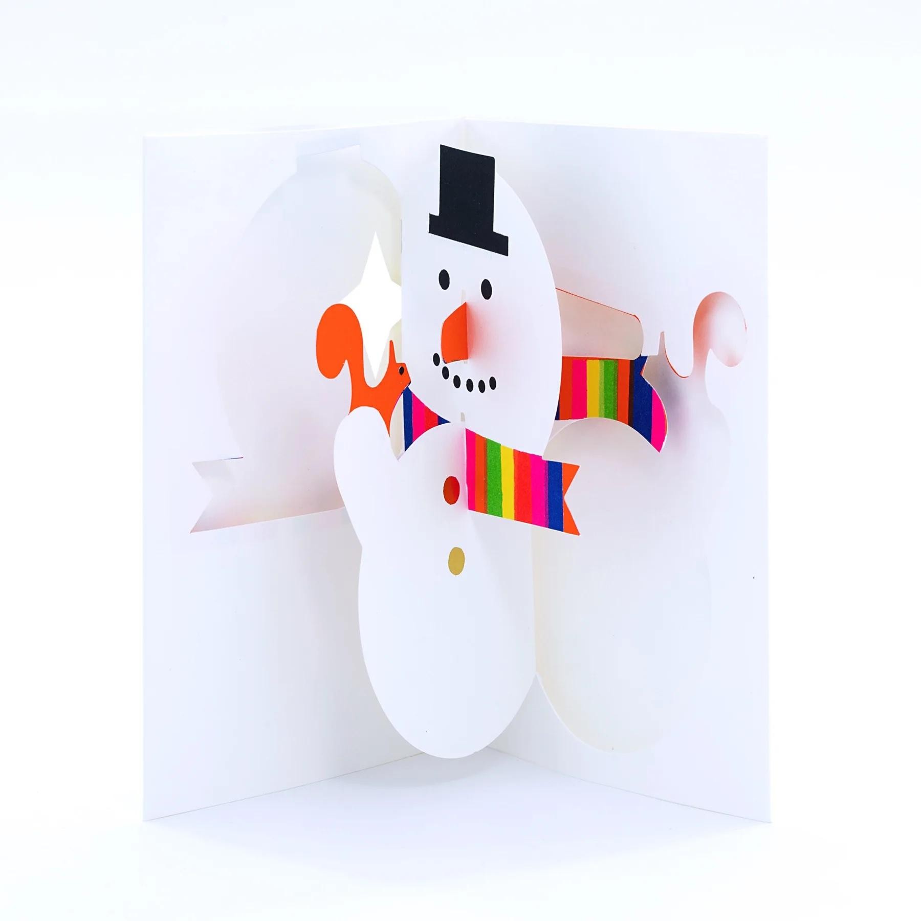 ICD Gerard Lo Monaco Pop Up Card- snowman