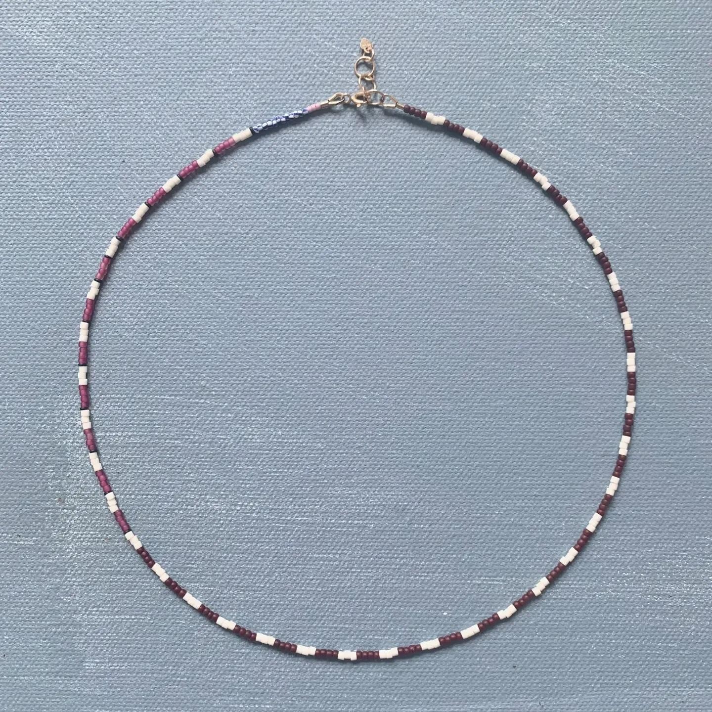 ALI Beaded necklace- stripe no. 1