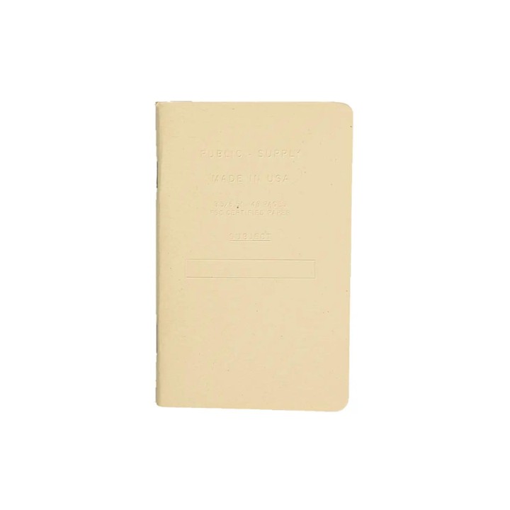 PUB Embossed pocket notebook- manila