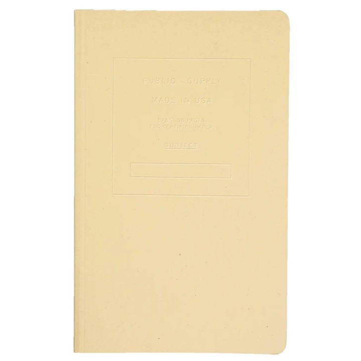 PUB Embossed notebook- manila ruled