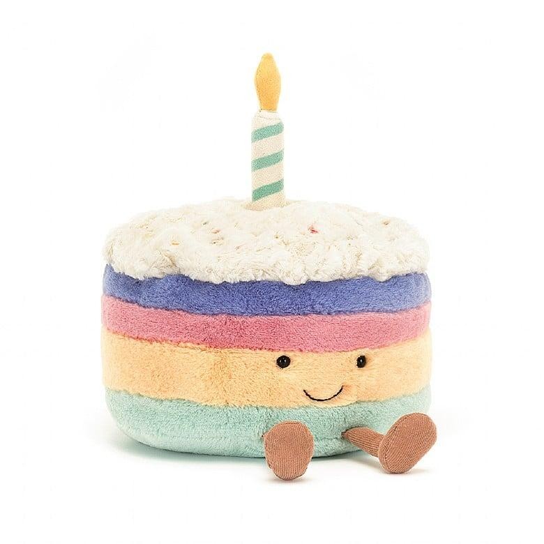 JEL Amuseable rainbow birthday cake