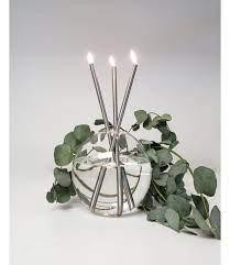 EVE Everlasting candle sphere vase- silver
