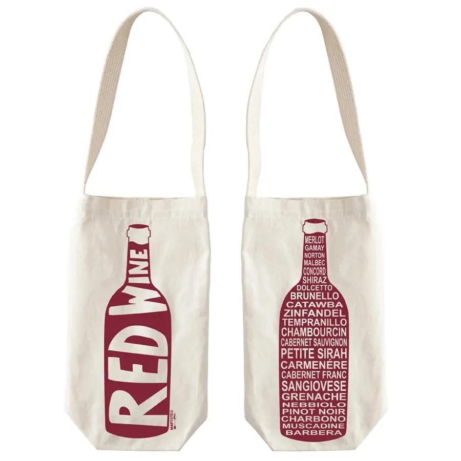 MAP Red wine tote