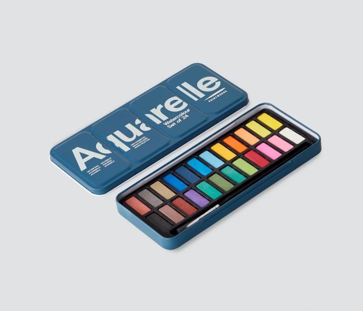 PRI Aquarelle watercolour set of 24