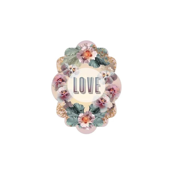 PAP Vinyl sticker pansy love