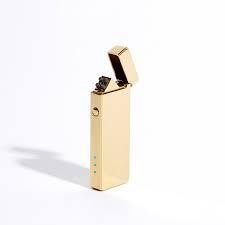 USB Pocket Slim Lighter- Gold metallic