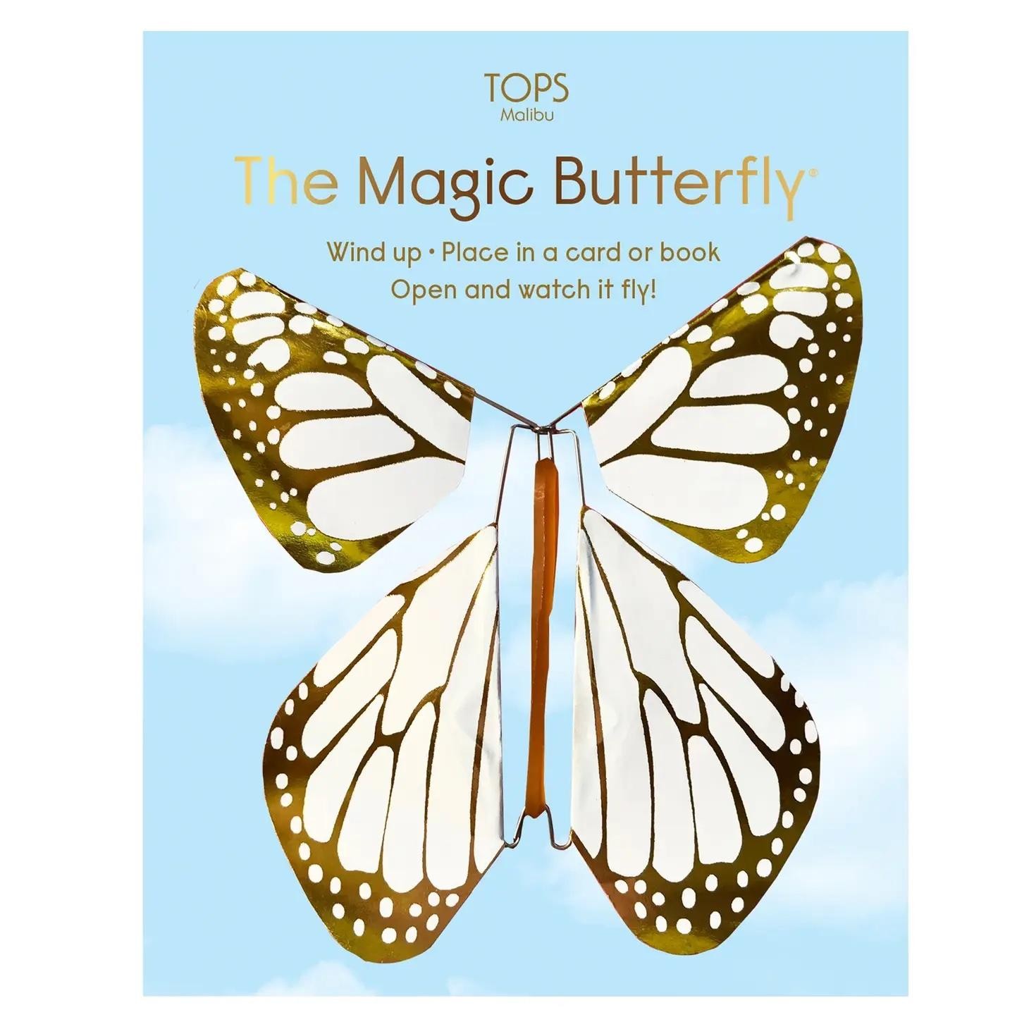 TOP Metallic flying magic butterfly