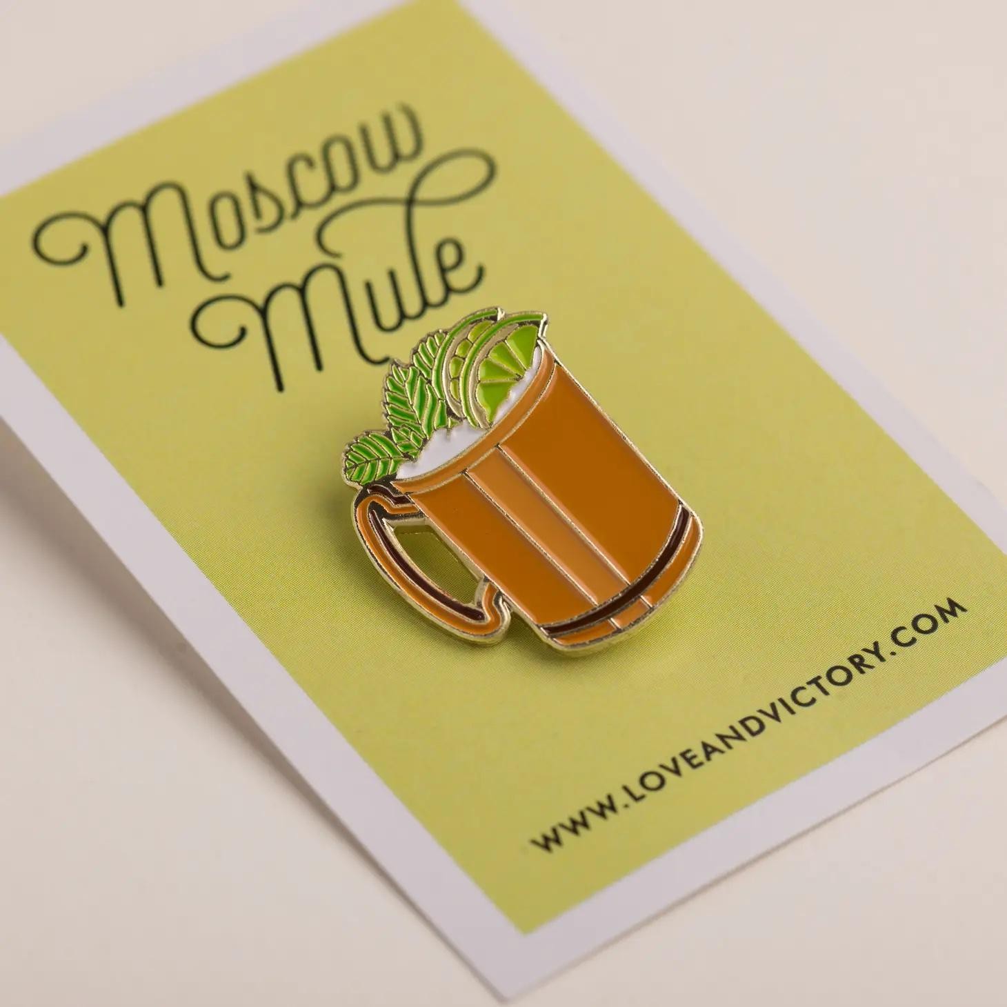 LOV Moscow mule cocktail pin