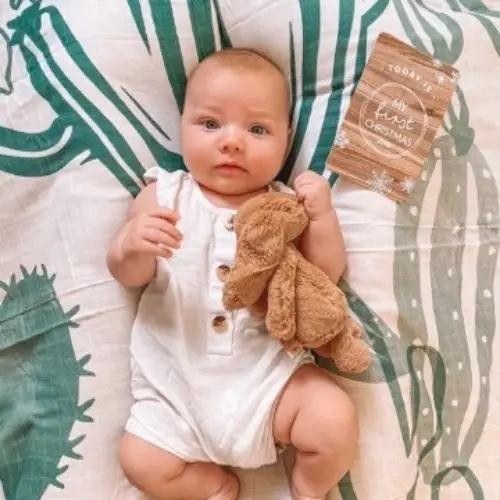 SAV Cactus muslin baby swaddle