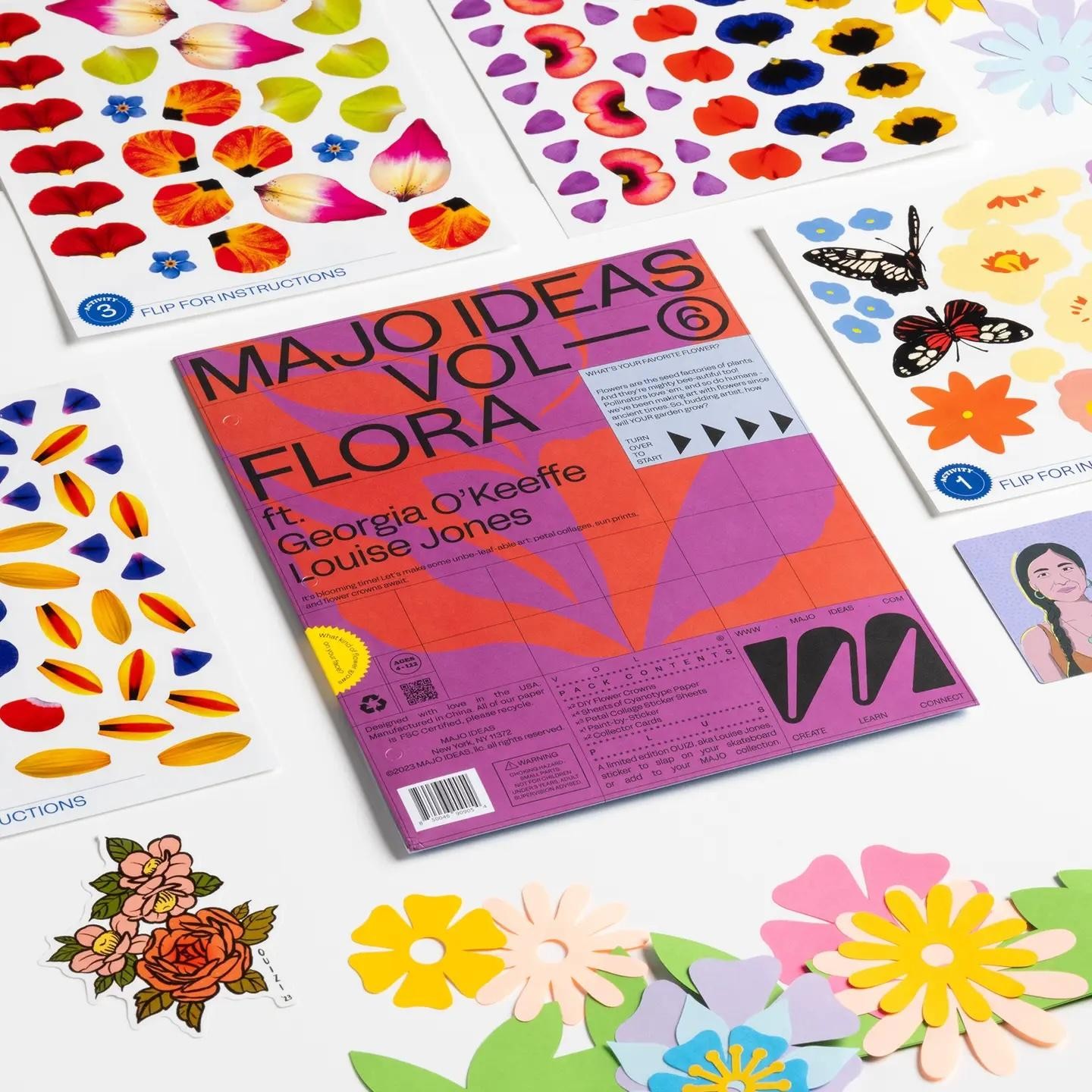 MAJ VOL 6 FLORA sticker based art pack