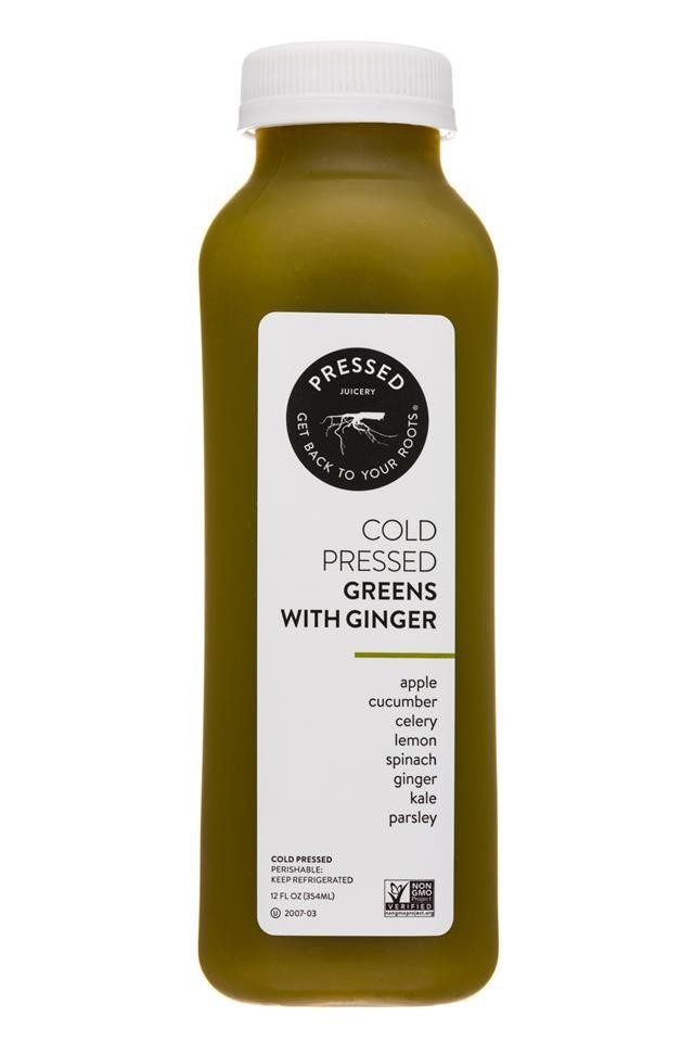 Pressed Juice greens with ginger