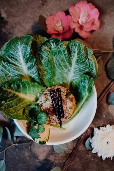 Crispy Rice Lettuce Wraps