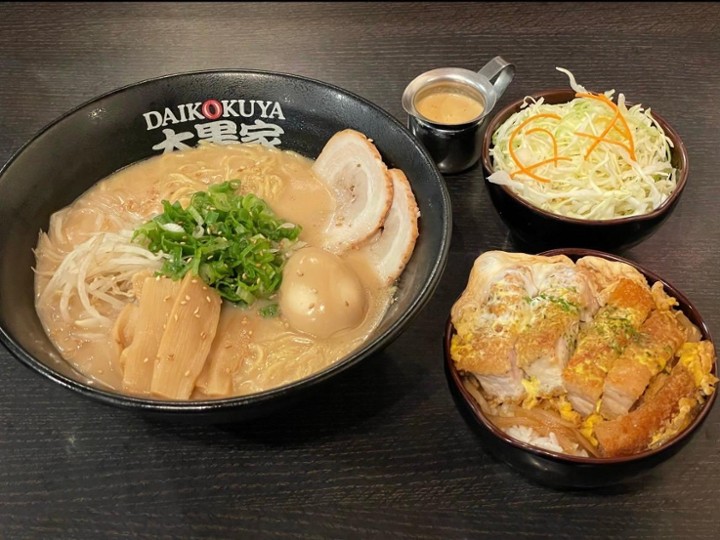 Daikoku Ramen and Small Pork Cutlet Bowl