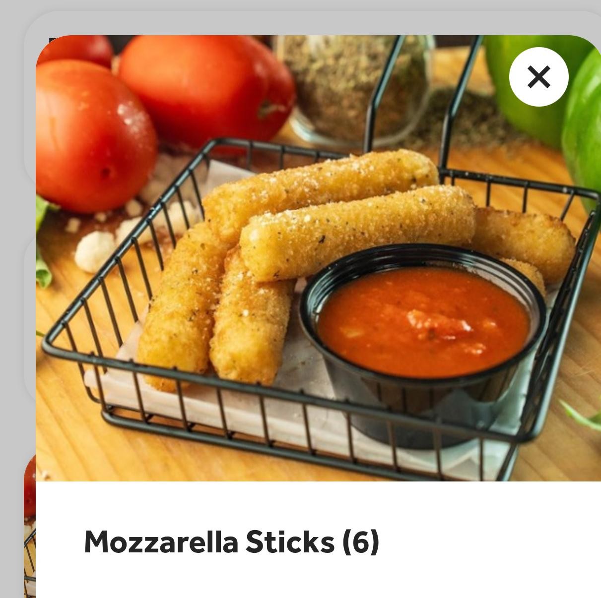 Mozzarella Sticks (6)