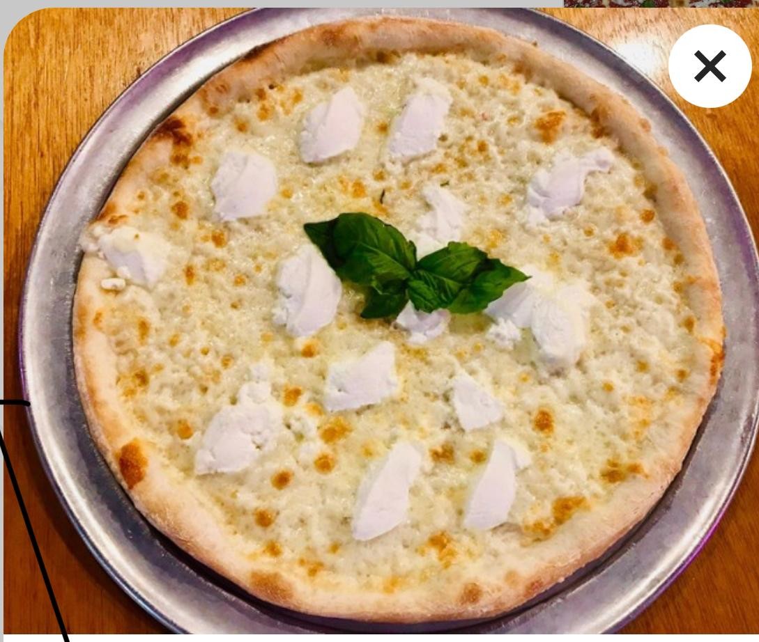 Large 16" White Pizza