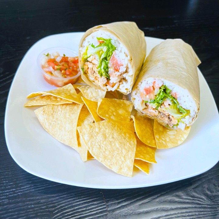 Cajun Salmon Wrap