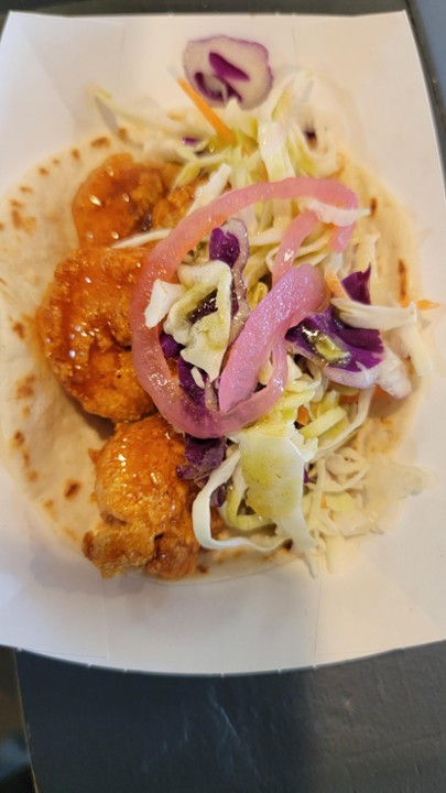 Hot Honey Boom Boom Shrimp Taco