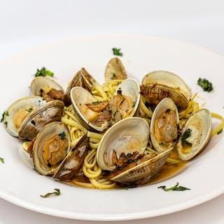 Black Linguine and Clams