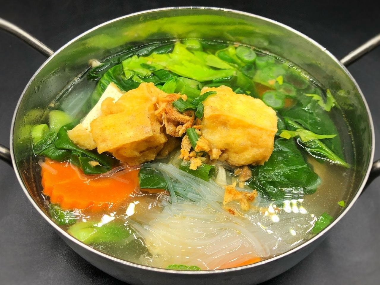 Veggie and tofu Soup