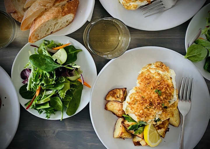 Baked Stuffed Local Haddock