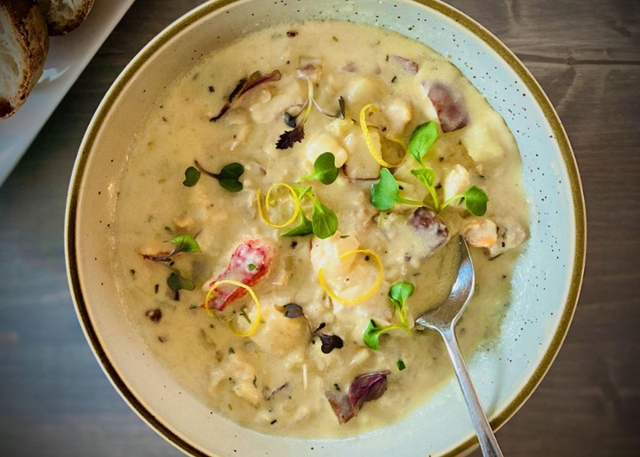 New England Seafood Chowder (gf)