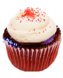 Red Velvet Dipped Cupcakes