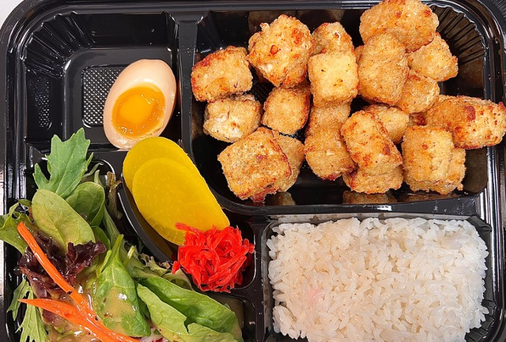 Fried Crispy Tofu Bento Box