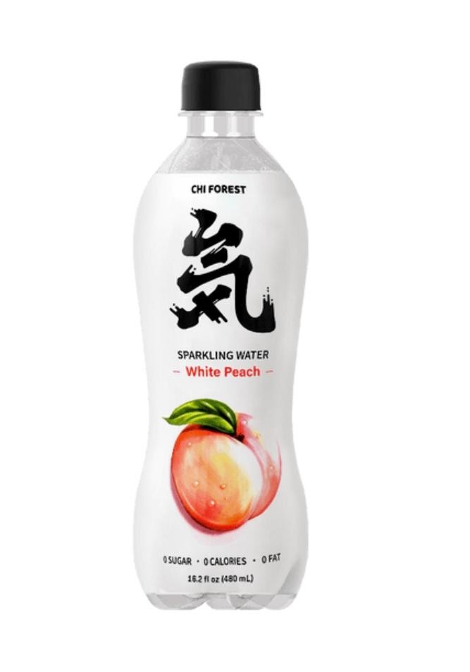 Bottle Genki forest soda (white peach flavor)