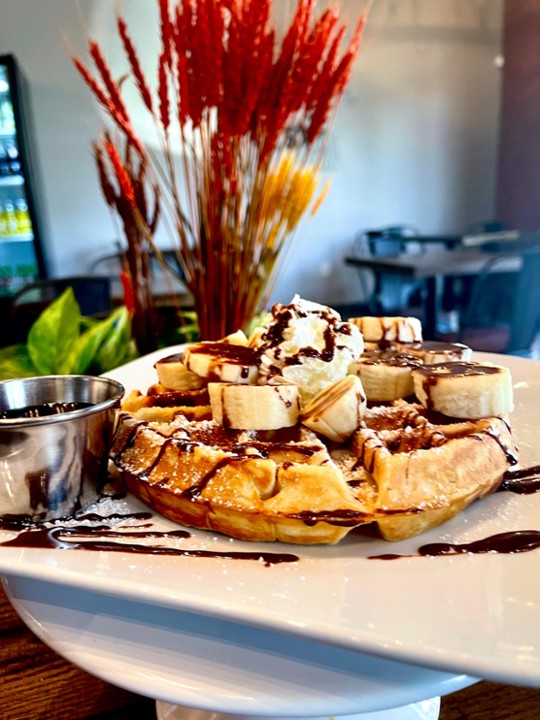 Waffle Nutella and Bananas