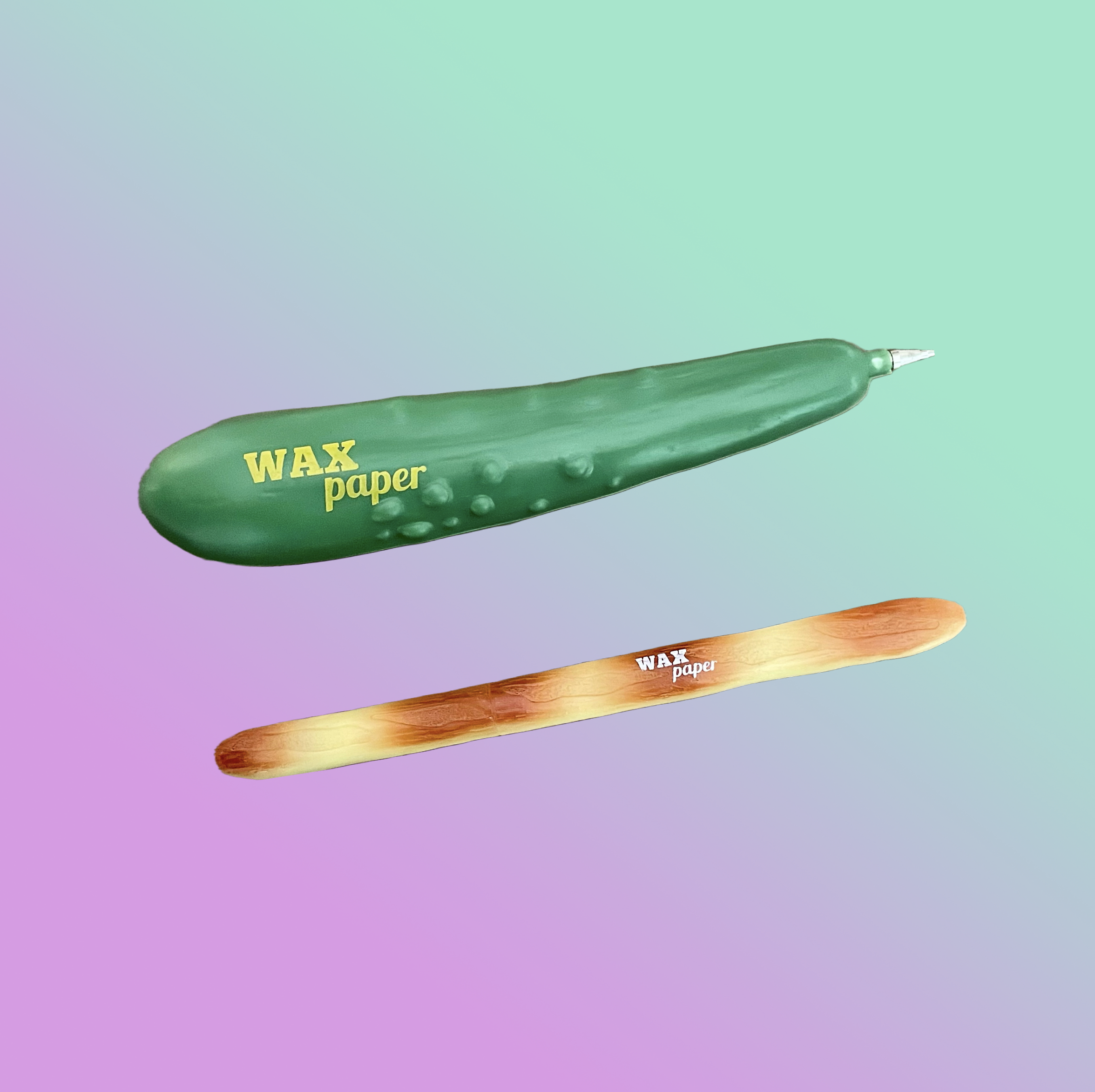 Pickle and Baguette Pens!