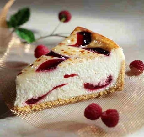 Raspberry Swirl Cheesecake