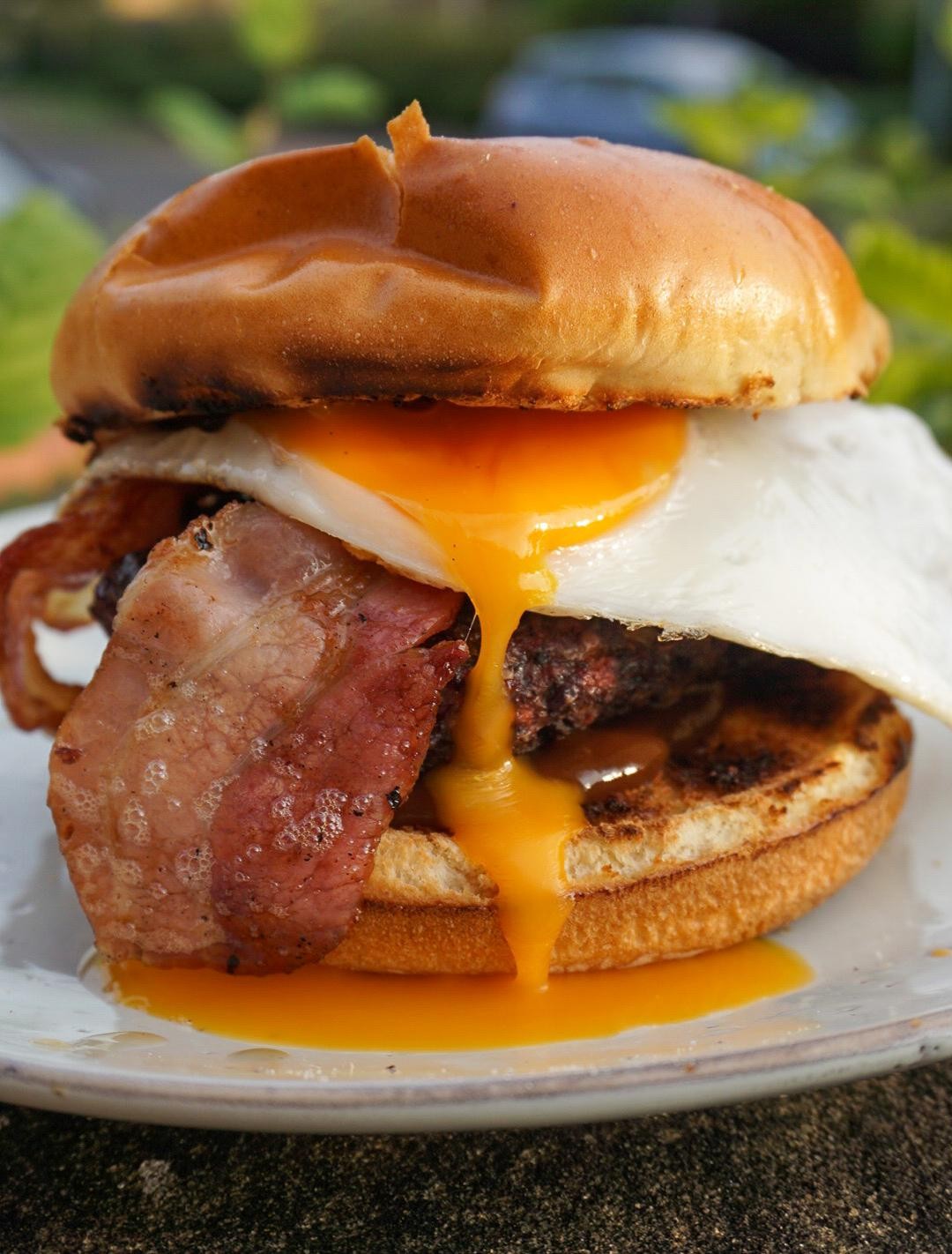 Breakfast Bacon Cheeseburger