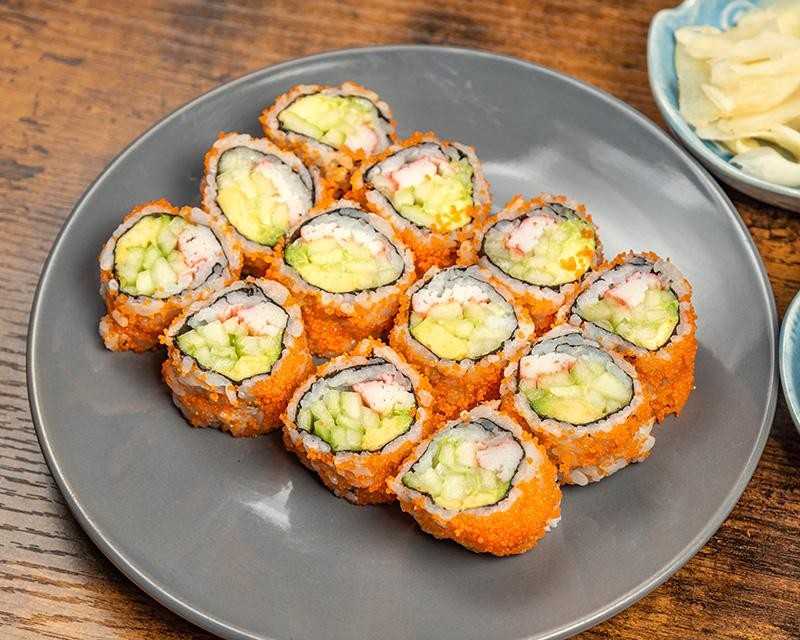 California Roll with Masago