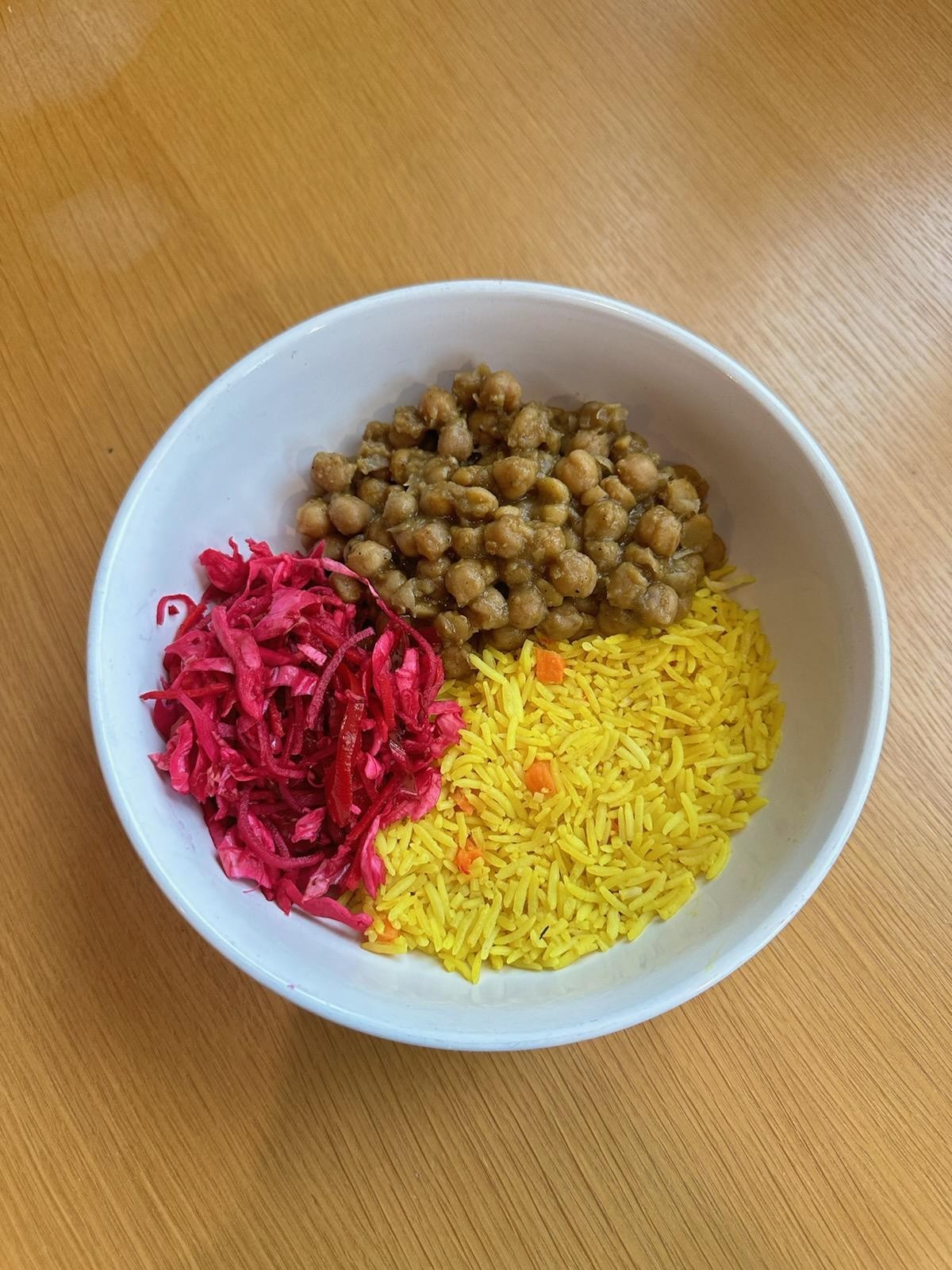 Turmeric Rice with Curry Channa