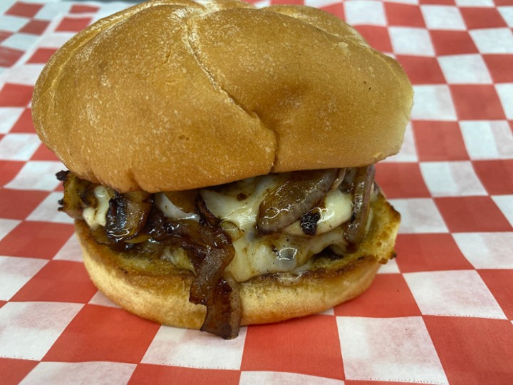 Mushroom Onion Swiss Burger