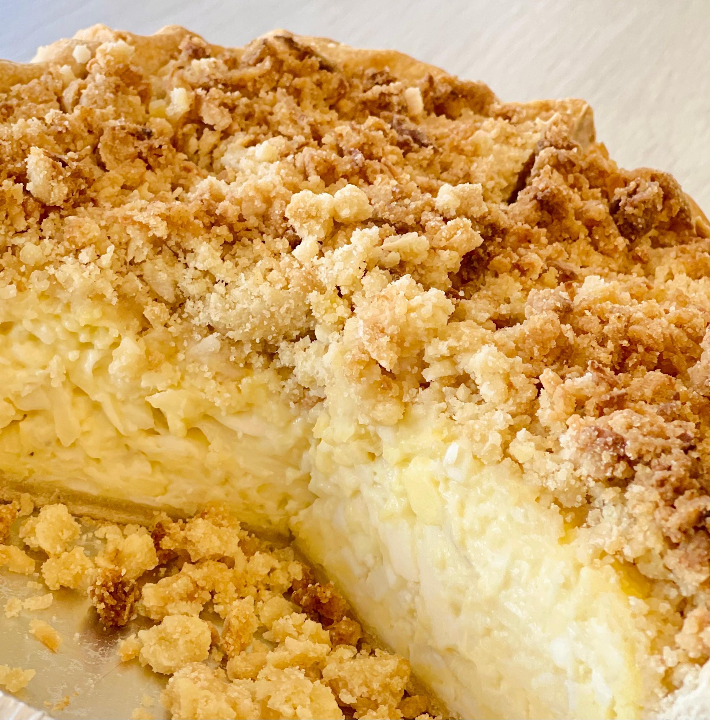 9” Young Coconut pie (buko pie) We will cancel the order if placed less than 48 hours)