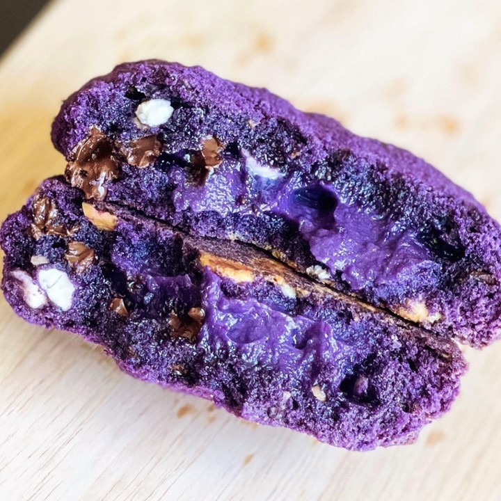 Ube Velvet Cookies