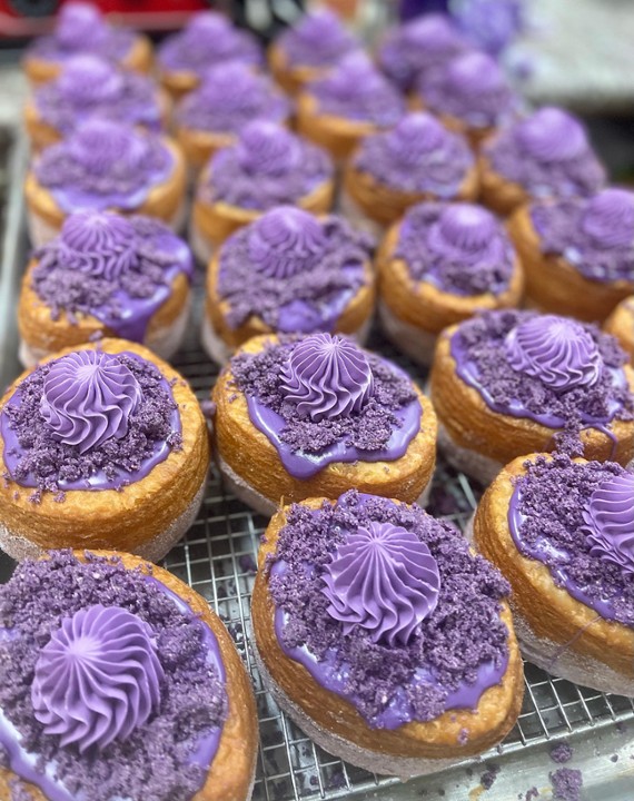 Ube Cream Layered Donut