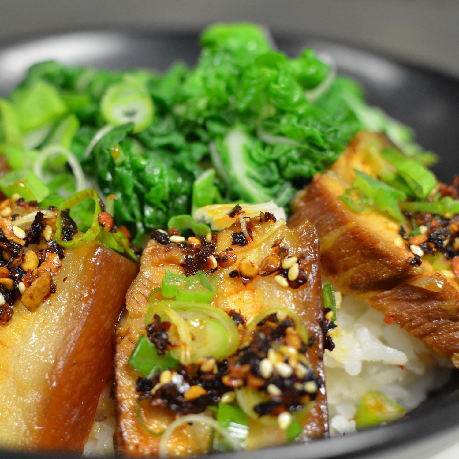 Stewed Pork Belly over Rice