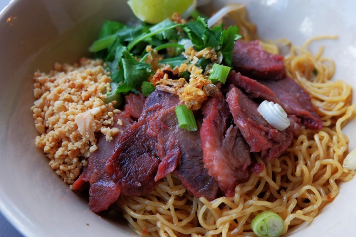 BBQ Pork Noodle (Bamee Mhoo Dang Hang)